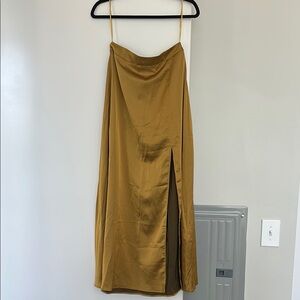 Sincerely Jules Gold Midi Skirt